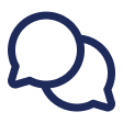 Icon of two speech bubbles